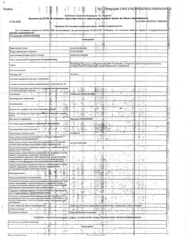 Торги №1662022 Лот №4033439 1/4 доля в праве общей долевой собственности - торги по банкротству 1